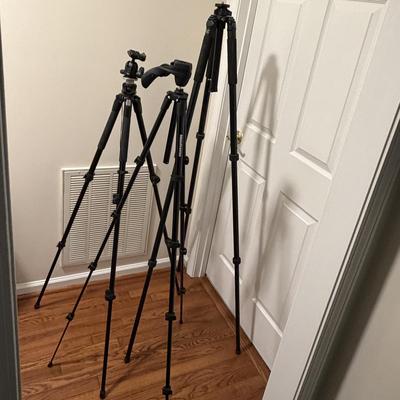 Two Manfrotto Tripods & One Induro Tripod (O-MG)