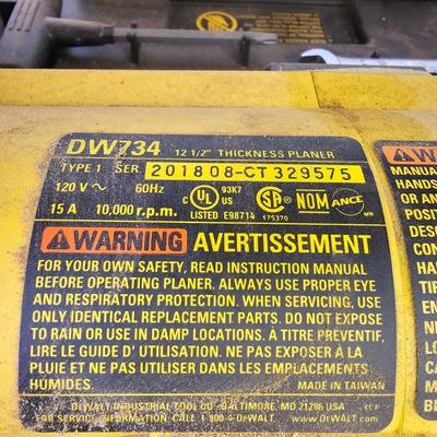 DeWalt 12.5" Heavy Duty Portable Thickness Planer (DG-JS)