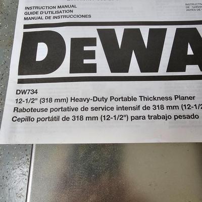 DeWalt 12.5" Heavy Duty Portable Thickness Planer (DG-JS)