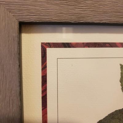 Four Framed Botanical Fruit Prints (L-KD)