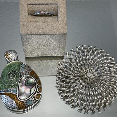 Ring Lia Sophia pendant and NY Celebrity brooch