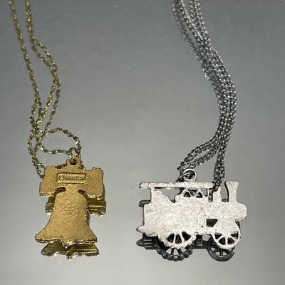 Rafaeuan bell necklace, steamthresher necklace & mens ring
