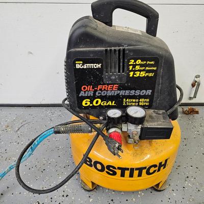 Bostitch 6 Gallon 135 PSI Pancake Compressor & Accessories (DG-JS)