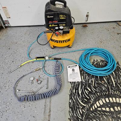 Bostitch 6 Gallon 135 PSI Pancake Compressor & Accessories (DG-JS)