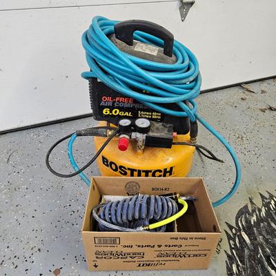Bostitch 6 Gallon 135 PSI Pancake Compressor & Accessories (DG-JS)