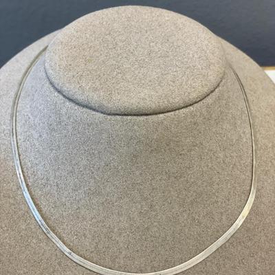 Sterling herringbone chain