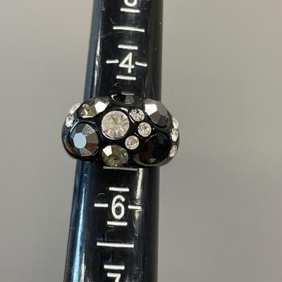 Black Weiss clamper bracelet