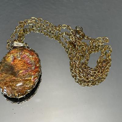 2 vintage pins, earrings and necklace