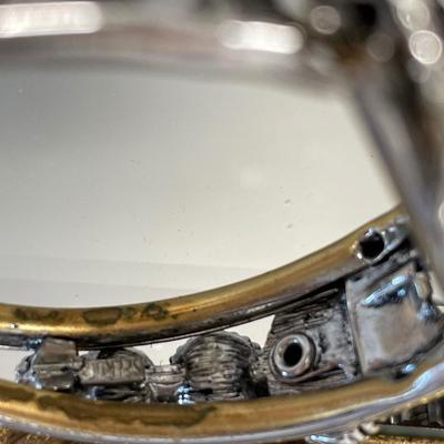 Selro signed black cabochon rhinestone bracelet