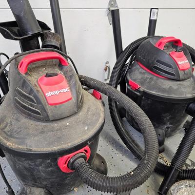 Two Shop-Vac 6 Gallon Vacuums & Accessories (DG-JS)