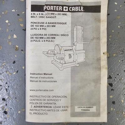 Porter Cable Portable Belt/Disc Sander Combo (DG-JS)