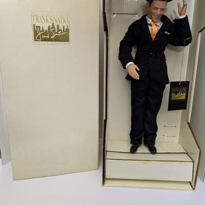 The Franklin Mint Frank Sinatra Porcelain Portrait Doll with Box Broken Finger