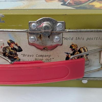 1997 Hasbro G.I. Joe Action Soldier Metal Lunch Box Vintage Army Art