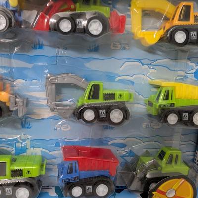 Cartoon Truck Construction Vehicle Toy Set of 10 Returns Car Series Sealed
