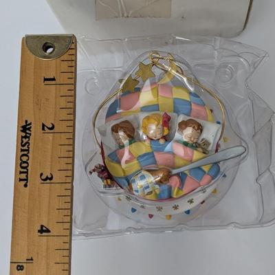 Campbells Soup Kids Sleeping In Soup Bowl Christmas Ornament With Stars And Moon