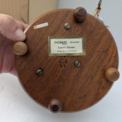 ANRI Thorens Music Box Laras Theme Swiss Made Wood Girl With Birds Original Box