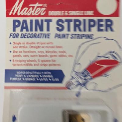 Vintage Master No 1100 Double & Single Line Paint Striper Kit For Decorative Paint Striping