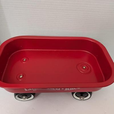 Vintage "Little Red Racer" Metal Wagon - Perfect For Rustic Decor Or A Kid's Toy