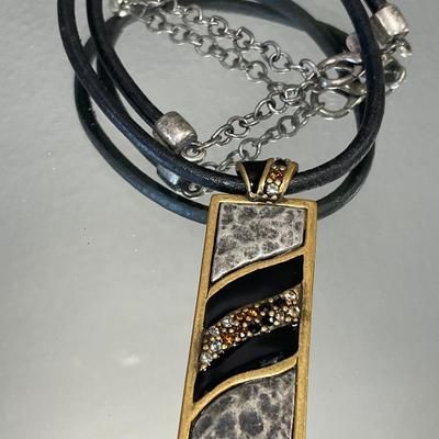 Chico necklace, silverware rings, birds pin and pendant