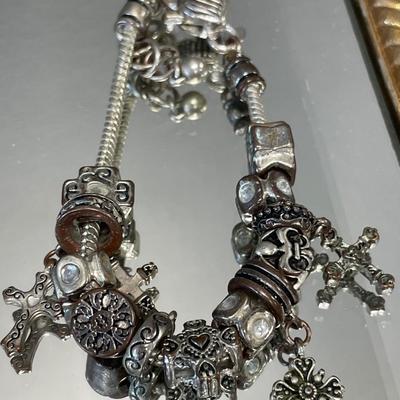 Chico necklace, silverware rings, birds pin and pendant