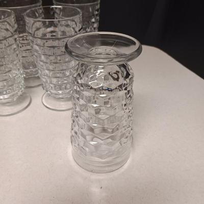 7 FOSTORIA GLASS TUMBLERS