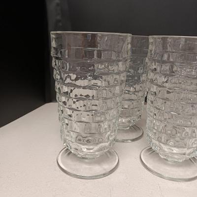 7 FOSTORIA GLASS TUMBLERS