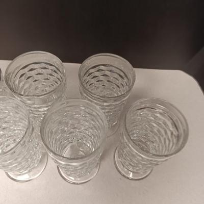 7 FOSTORIA GLASS TUMBLERS