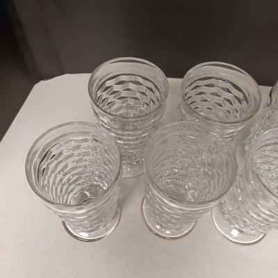 7 FOSTORIA GLASS TUMBLERS