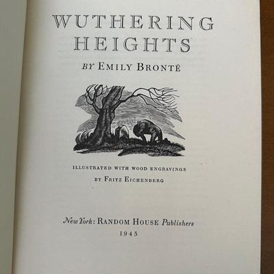 Jane Eyre & Wuthering Heights (1945 Random House, Illustrated by Fritz Eichenberg)