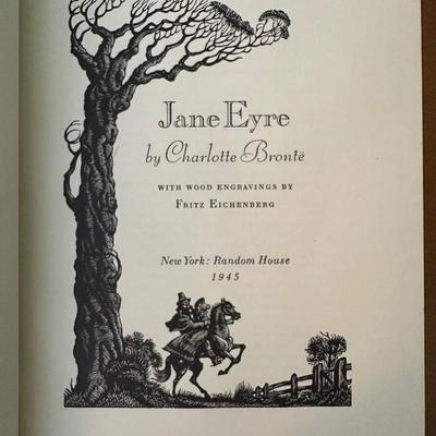 Jane Eyre & Wuthering Heights (1945 Random House, Illustrated by Fritz Eichenberg)
