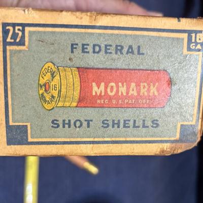 Vintage Federal Monark Shot Shells Box and More