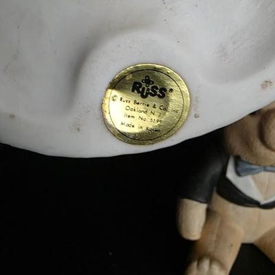 Vintage Russ Berrie Bride and Groom Teddy Bear Figurines – Porcelain Wedding Keepsake Set (1970s–1980s)