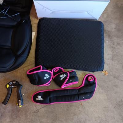 NEW AIR COMPRESSION LEG MASSAGER W/HEAT, SEAT MASSAGER, ADULT MEN'S DISPOSABLE UNDERWEAR (L) AND MORE