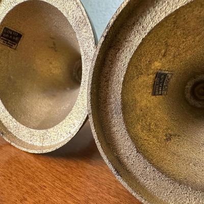 Pair of Handmade Solid Brass Candlesticks