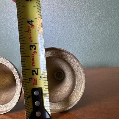Pair of Handmade Solid Brass Candlesticks