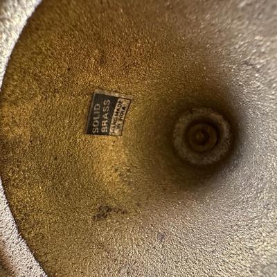 Pair of Handmade Solid Brass Candlesticks