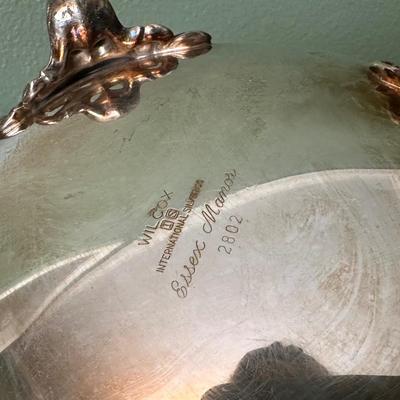 Wilcox International Silver Co. “Essex Manor” Silverplate Tea & Coffee Set with Tray