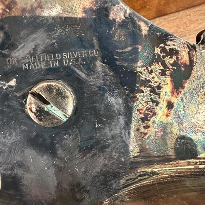 Vintage Large Ornate Sheffield Silver Plated Shell Dosh