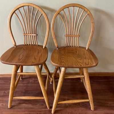 Wood counter high Stools