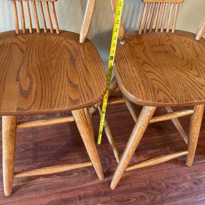 Wood counter high Stools
