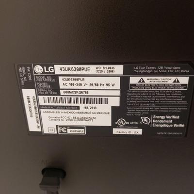 LG 42" TV W/Panasonic Woofer and Sound Bar (BLR-KD)