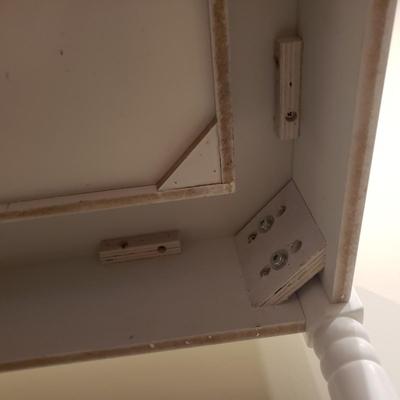 Southern Enterprises White Wooden Table (BLR-KD)