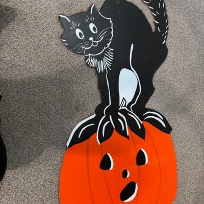 Halloween Cut Out Cat on Pumpkin
