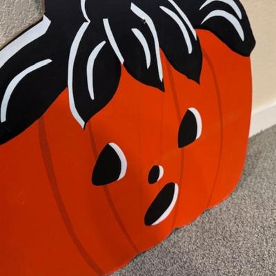 Halloween Cut Out Cat on Pumpkin