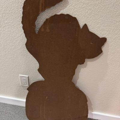 Halloween Cut Out Cat on Pumpkin