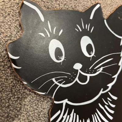 Halloween Cut Out Cat on Pumpkin