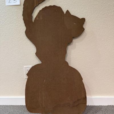 Halloween Cut Out Cat on Pumpkin