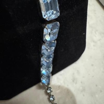 Weiss Rhinestone Necklace and Earring set