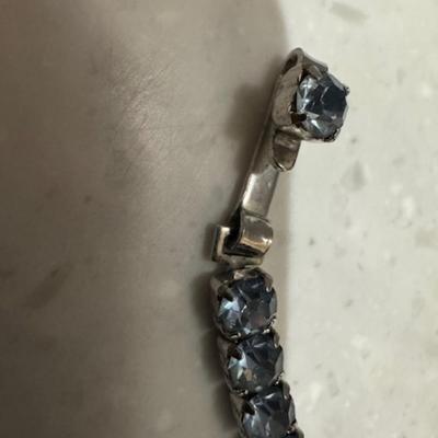 Weiss Rhinestone Necklace and Earring set