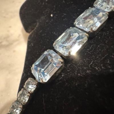 Weiss Rhinestone Necklace and Earring set